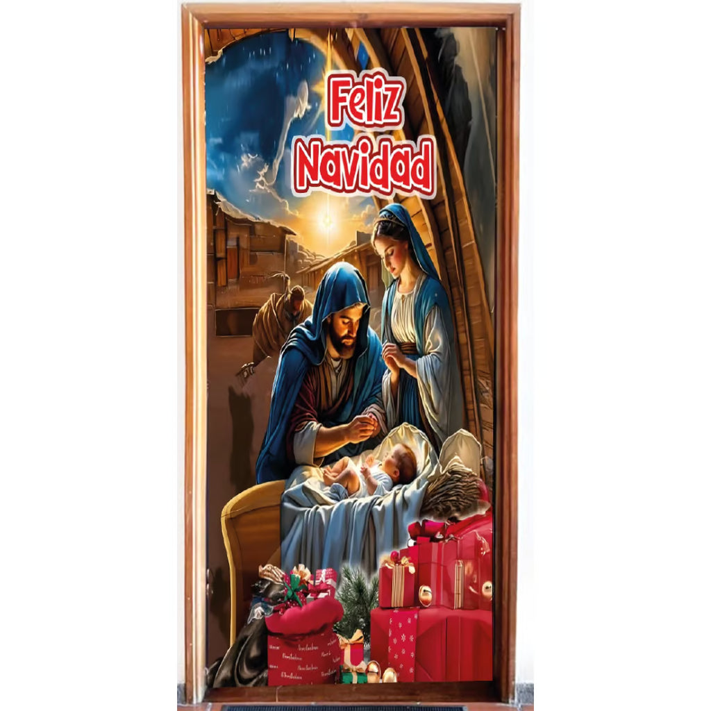 FUNDAS NAVIDEÑAS  PARA PUERTAS QUE ENAMORAN 🎄❤️”