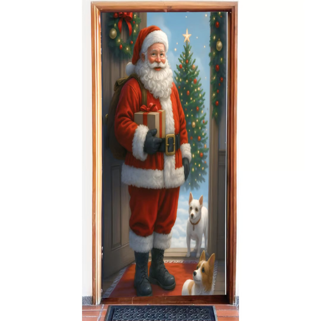 FUNDAS NAVIDEÑAS  PARA PUERTAS QUE ENAMORAN 🎄❤️”