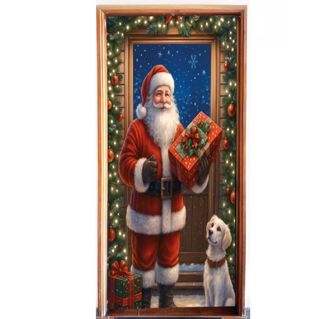 FUNDAS NAVIDEÑAS  PARA PUERTAS QUE ENAMORAN 🎄❤️”