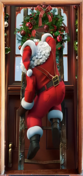 FUNDAS NAVIDEÑAS  PARA PUERTAS QUE ENAMORAN 🎄❤️”