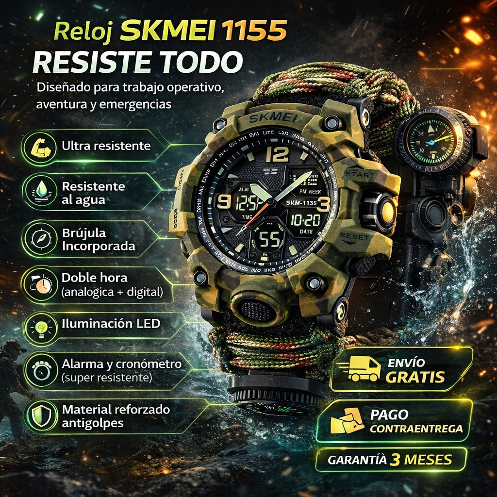 RELOJ DE SUPERVIVENCIA 1155🔒 CUANDO CONFÍAS EN TU RELOJ, TODO CAMBIA.