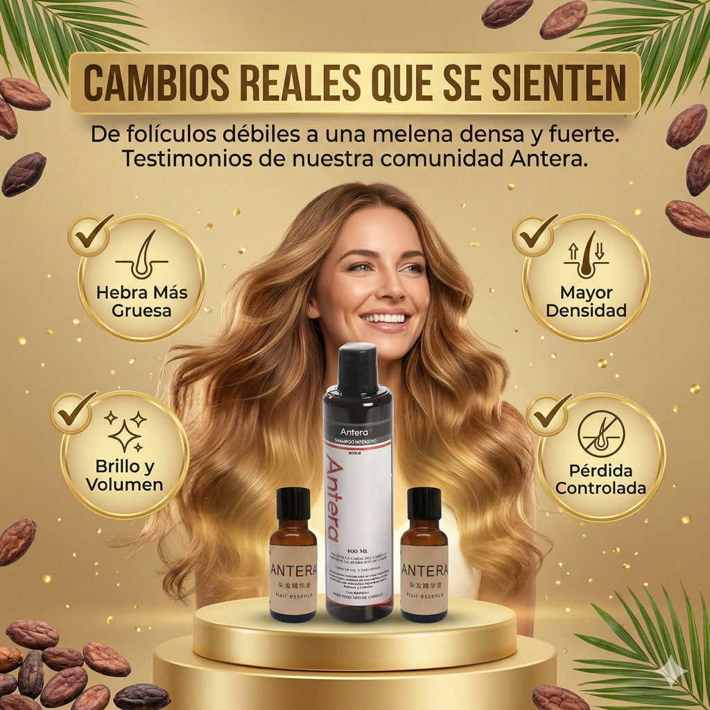 🎯Kit Antera: Detén la Caída y Acelera el Crecimiento de tu Cabello