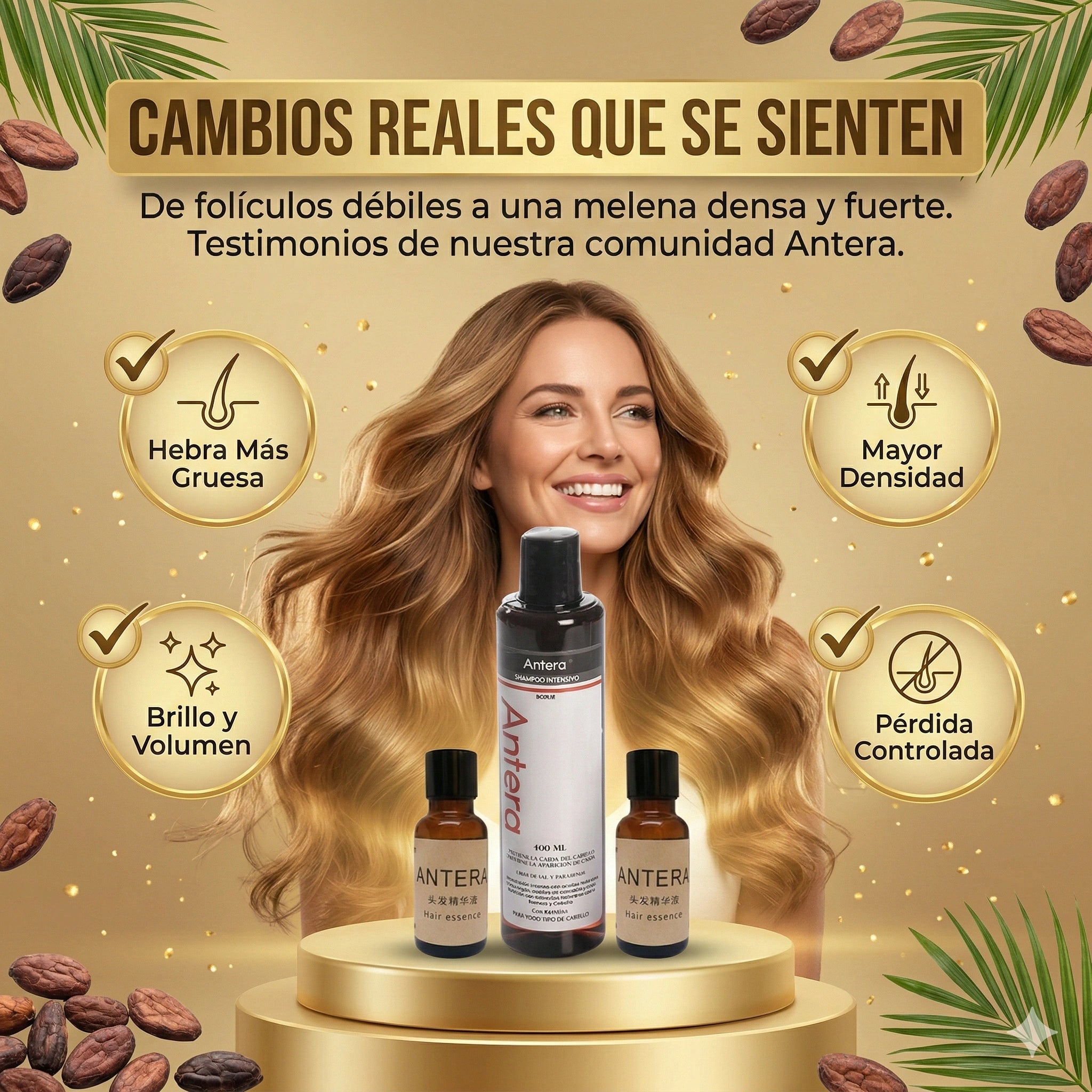 🎯Kit Antera: Detén la Caída y Acelera el Crecimiento de tu Cabello