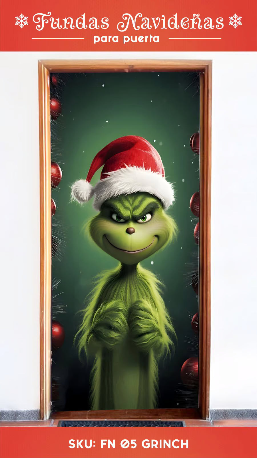 FUNDAS NAVIDEÑAS  PARA PUERTAS QUE ENAMORAN 🎄❤️”