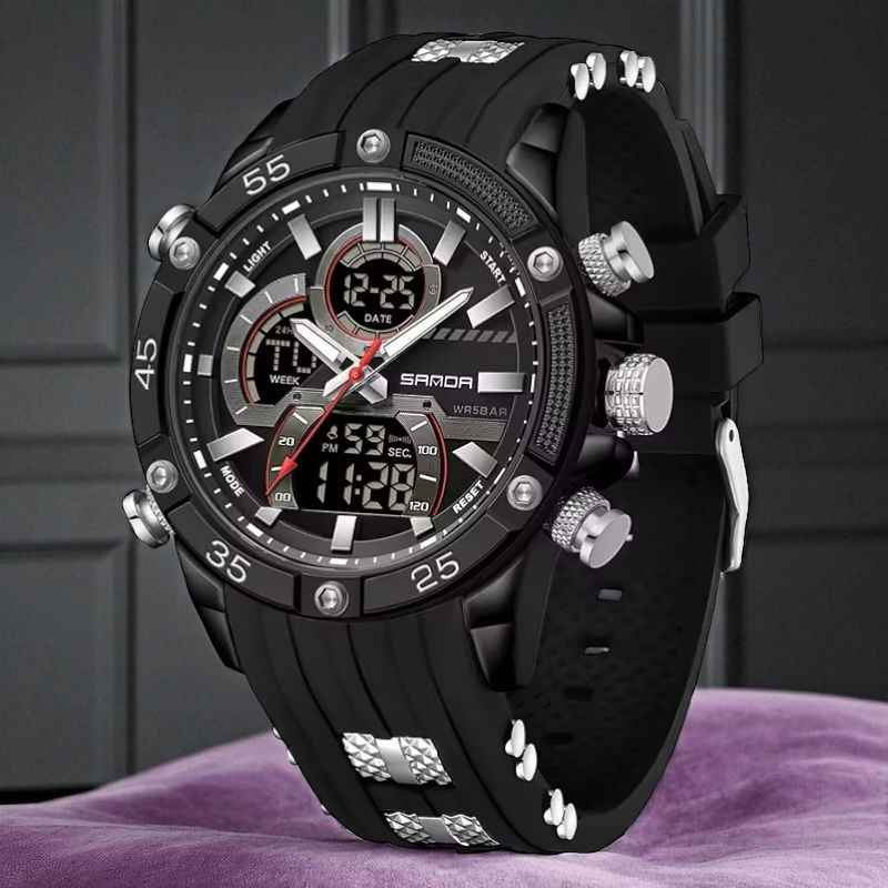 💣⏱️ Reloj SANDA 6162 – Potencia, Precisión y Estilo en un Solo Reloj 🔥